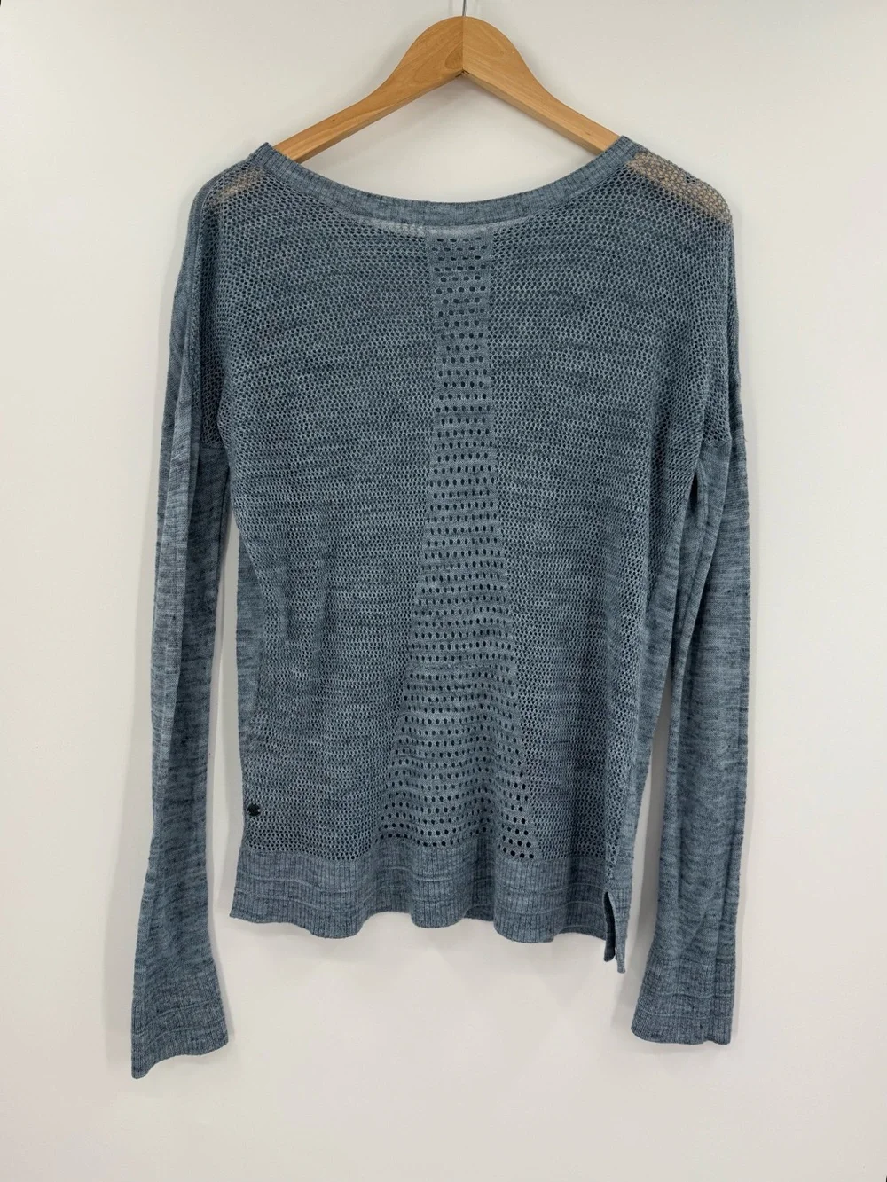 Lululemon Well Being Crew Sweater Linen | Heathered Sailboat Navy | Size 6